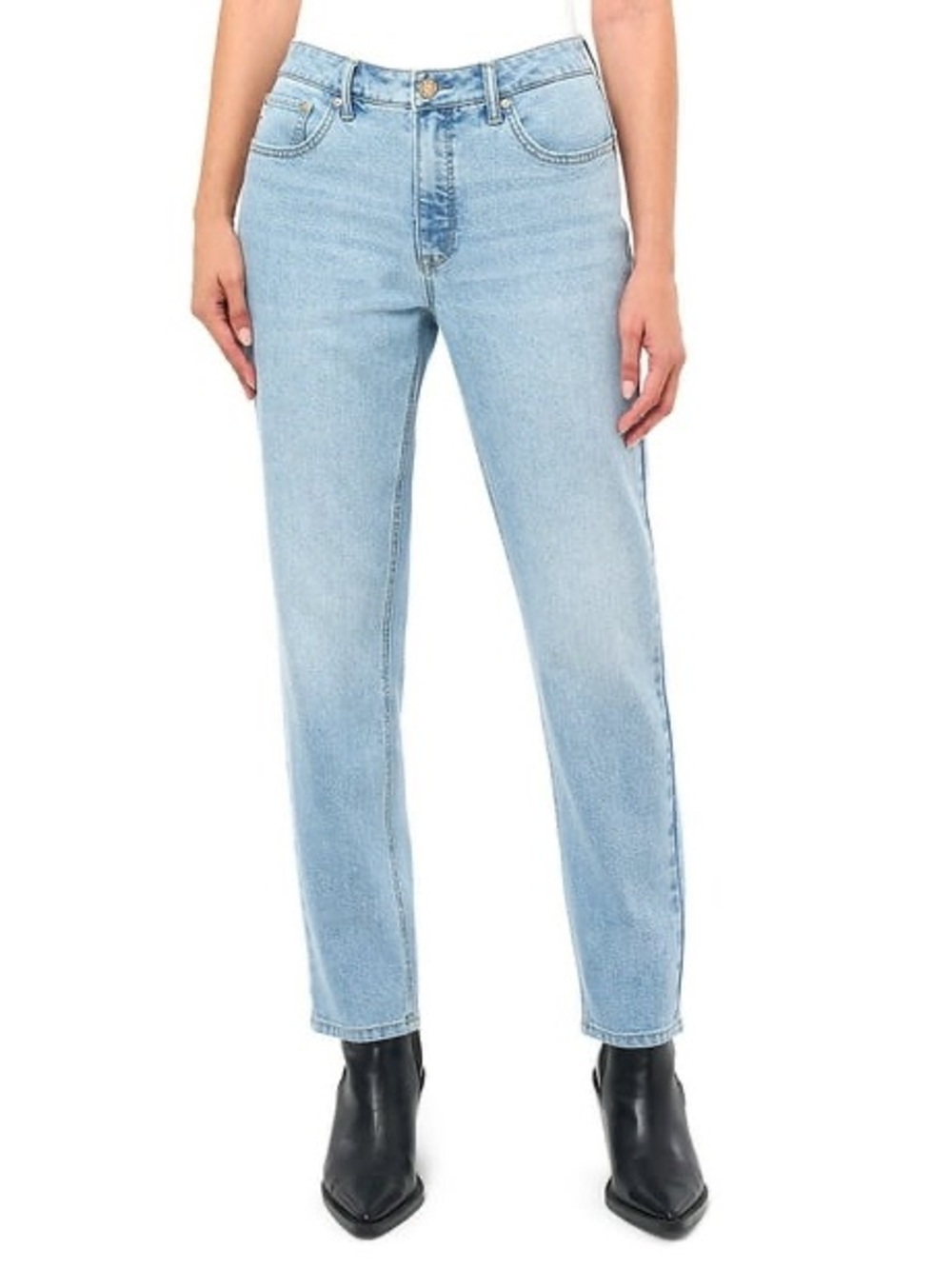 NWOT Seven7 Cotton Blend 90's Straight Jeans, Light Wash Denim – Size 8